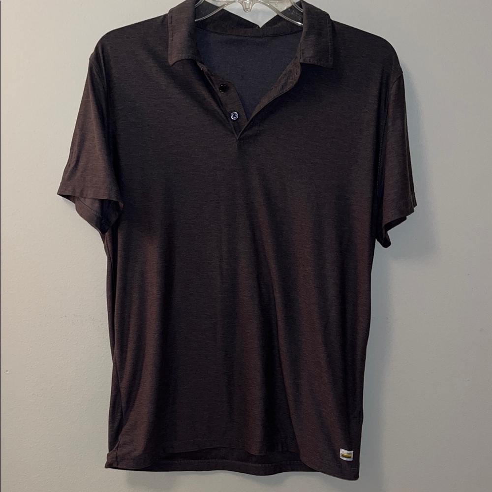 Vuori Men's Dark Grey Polo Shirt - S